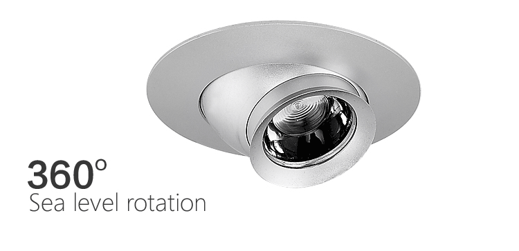 led recessed downlight zoomable eyeball