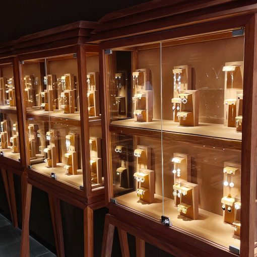 showcase lighting for glass cabinet
