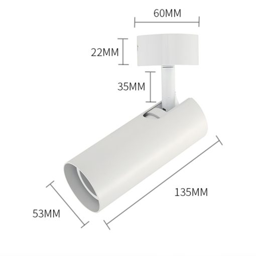 Reflektor szynowy LED z możliwością ustawiania ostrości, 12 W, biały