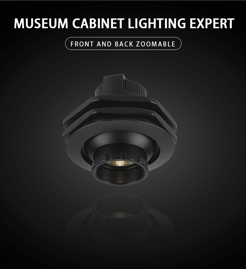 Iluminación del gabinete del museo del globo ocular de 3W