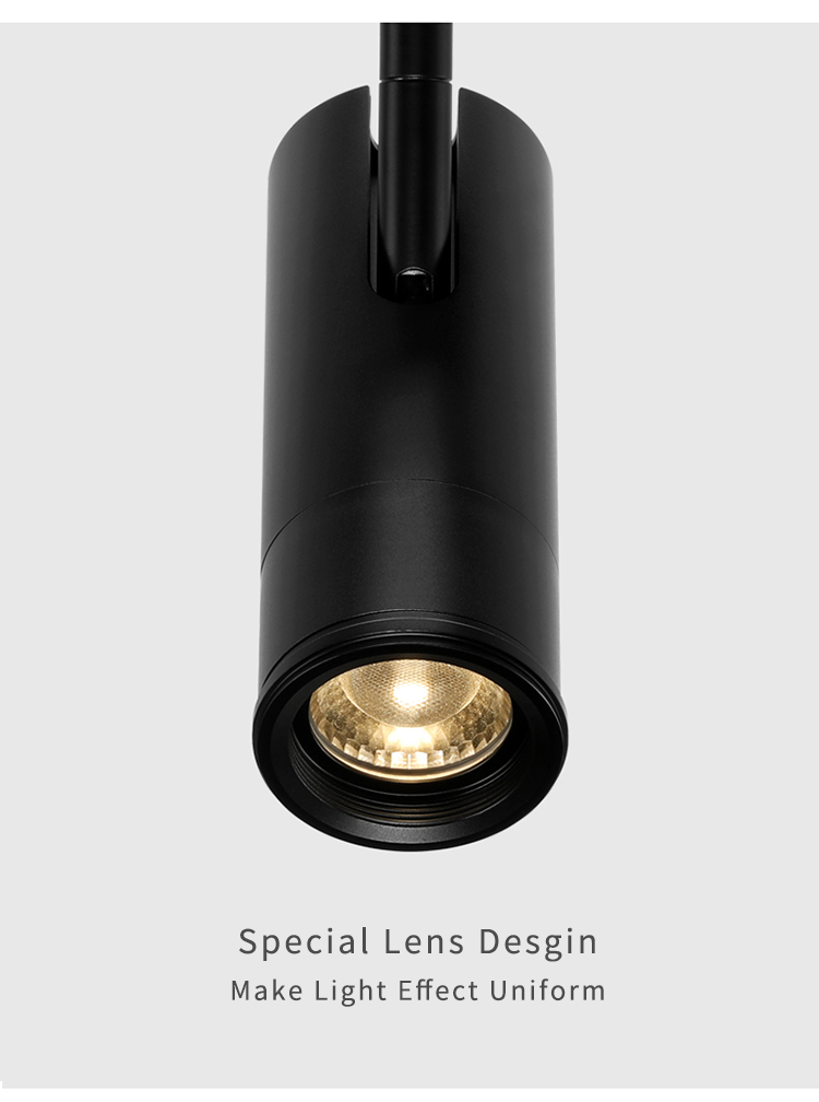 特殊透镜设计 LED 轨道射灯